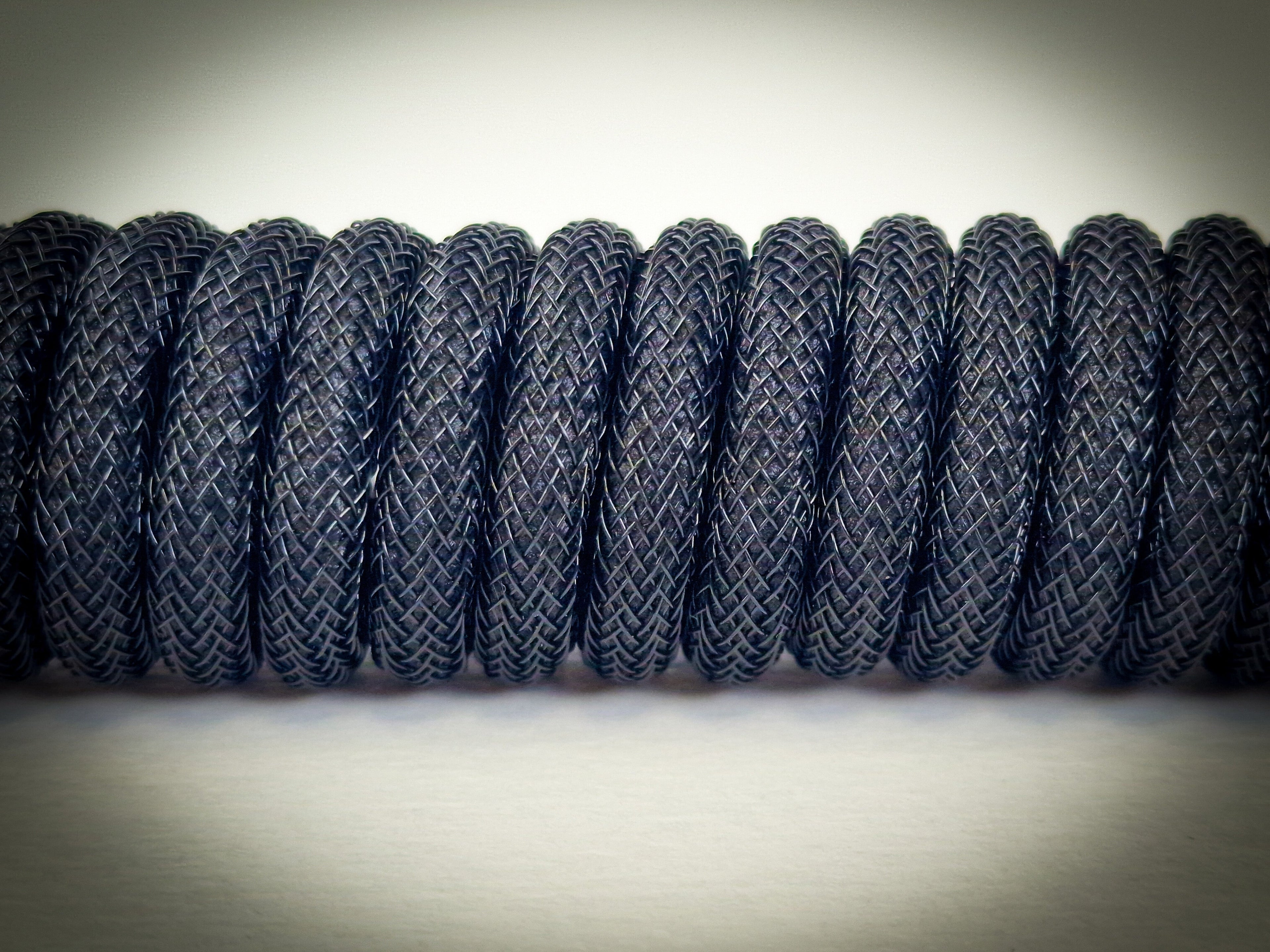 Jet Black Coiled Aviator Cable, USB-C to USB-A, GX16 Detachable 5-Pin